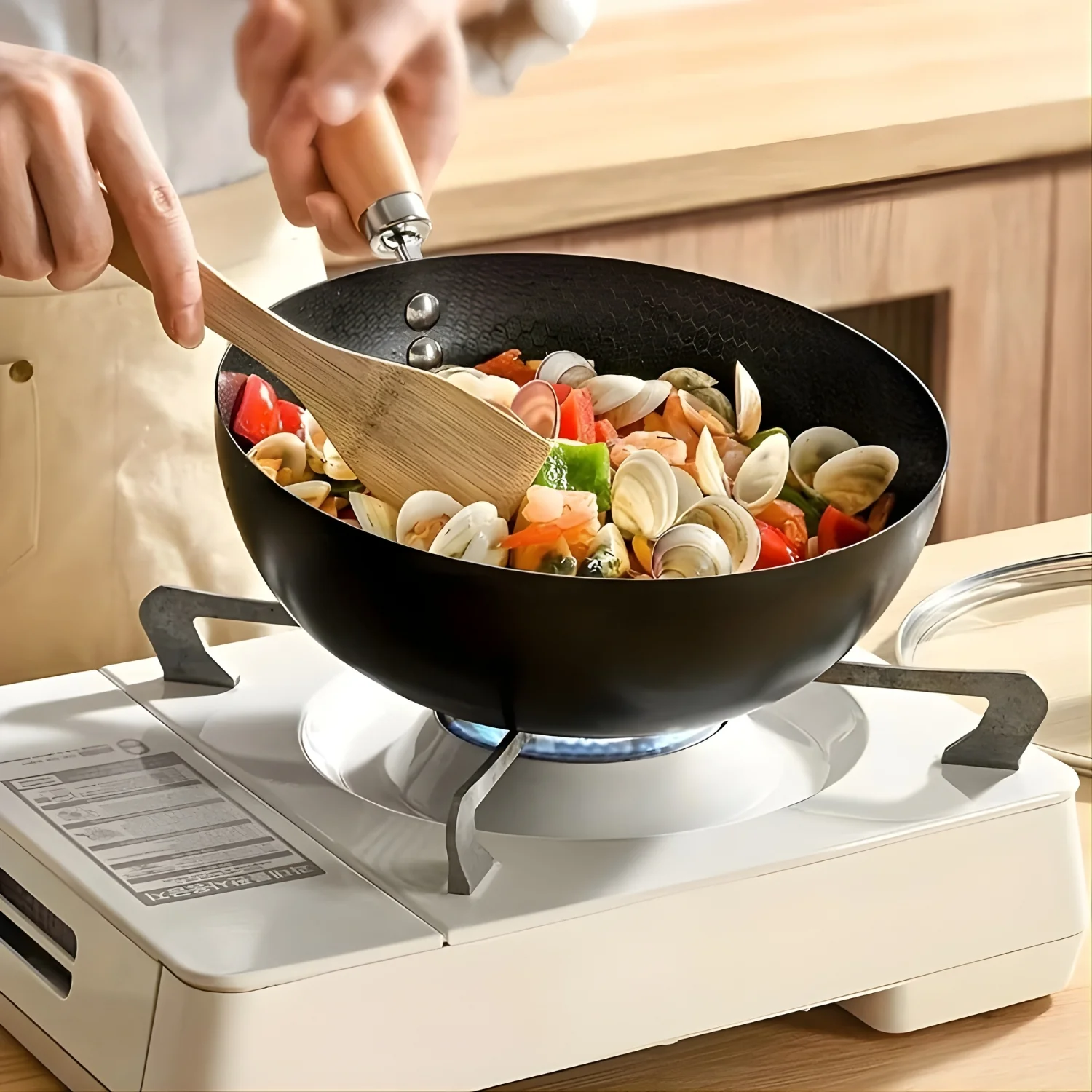 Alten - Signature Non-Stick Iron Pan Versatile Mini Frying Pan, Saucepan, and Wok - Image 11