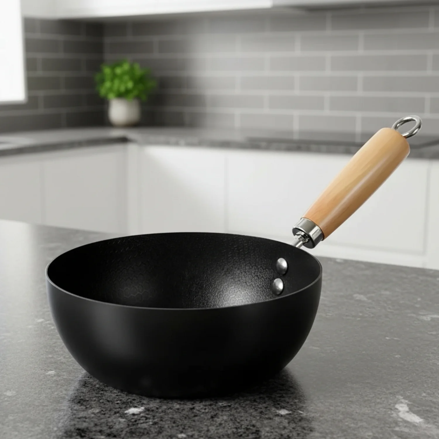 Alten - Signature Non-Stick Iron Pan Versatile Mini Frying Pan, Saucepan, and Wok - Image 4