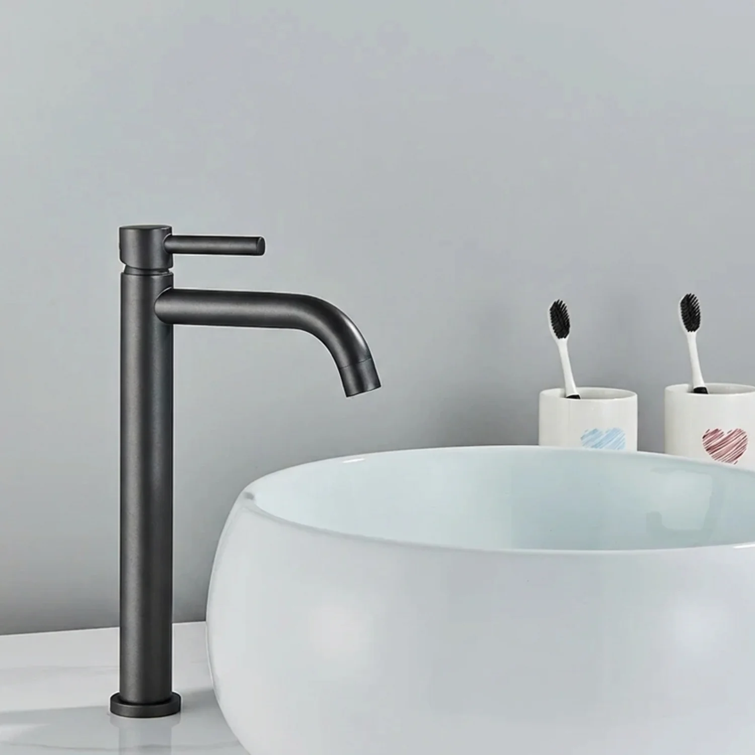 Elvheim - Bathroom Basin Faucet Single Handle Hot and Cold Mixer Tap - Image 10