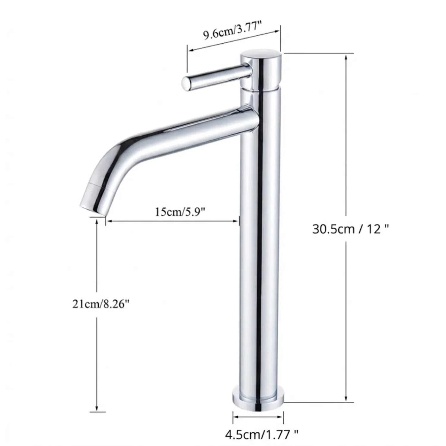 Elvheim - Bathroom Basin Faucet Single Handle Hot and Cold Mixer Tap - Image 21