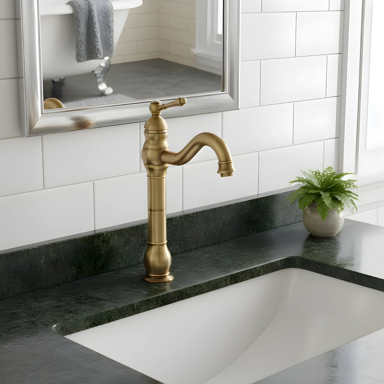 Kiruna - Antique 360° Swivel Vessel Sink Faucet - Image 30