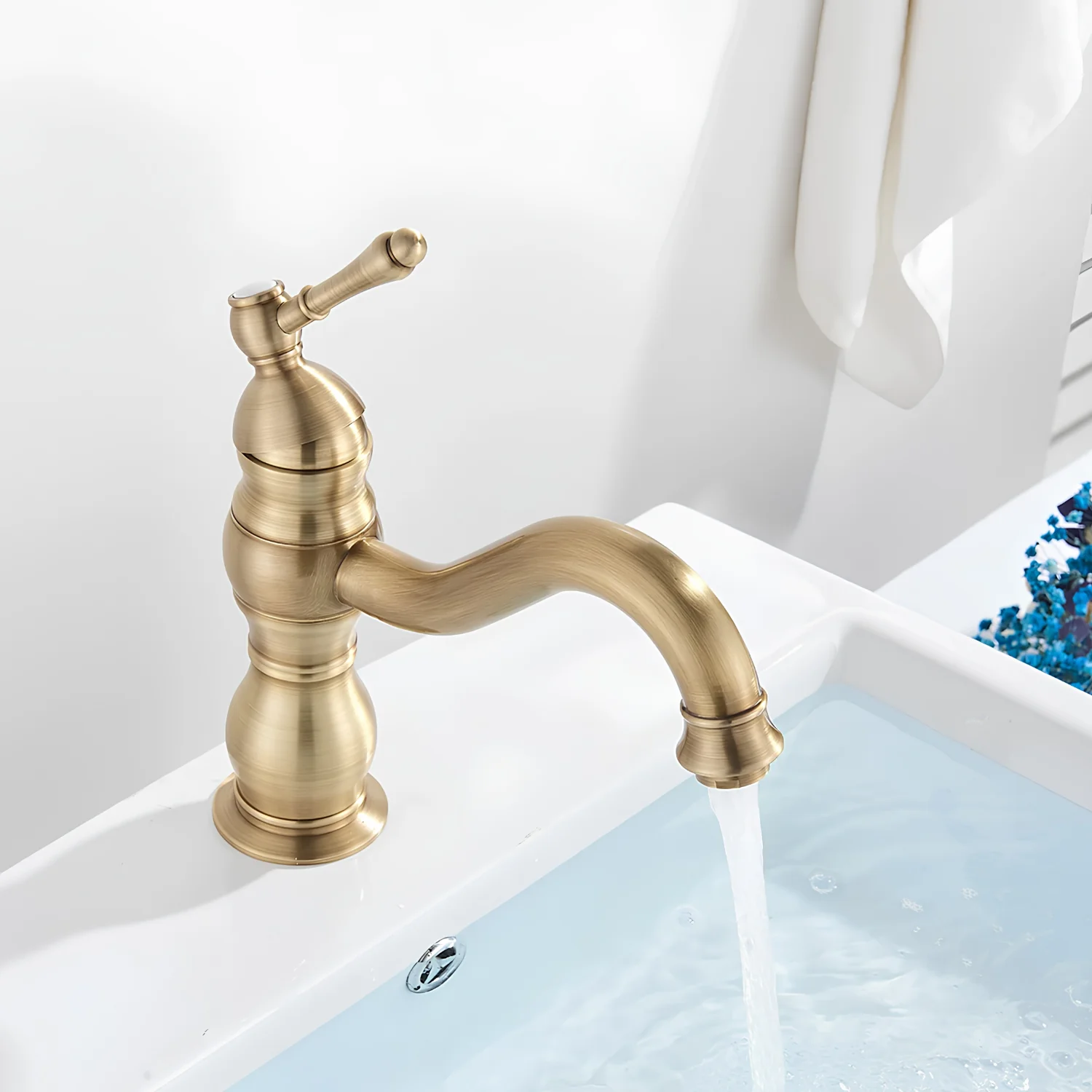 Kiruna - Antique 360° Swivel Vessel Sink Faucet - Image 5