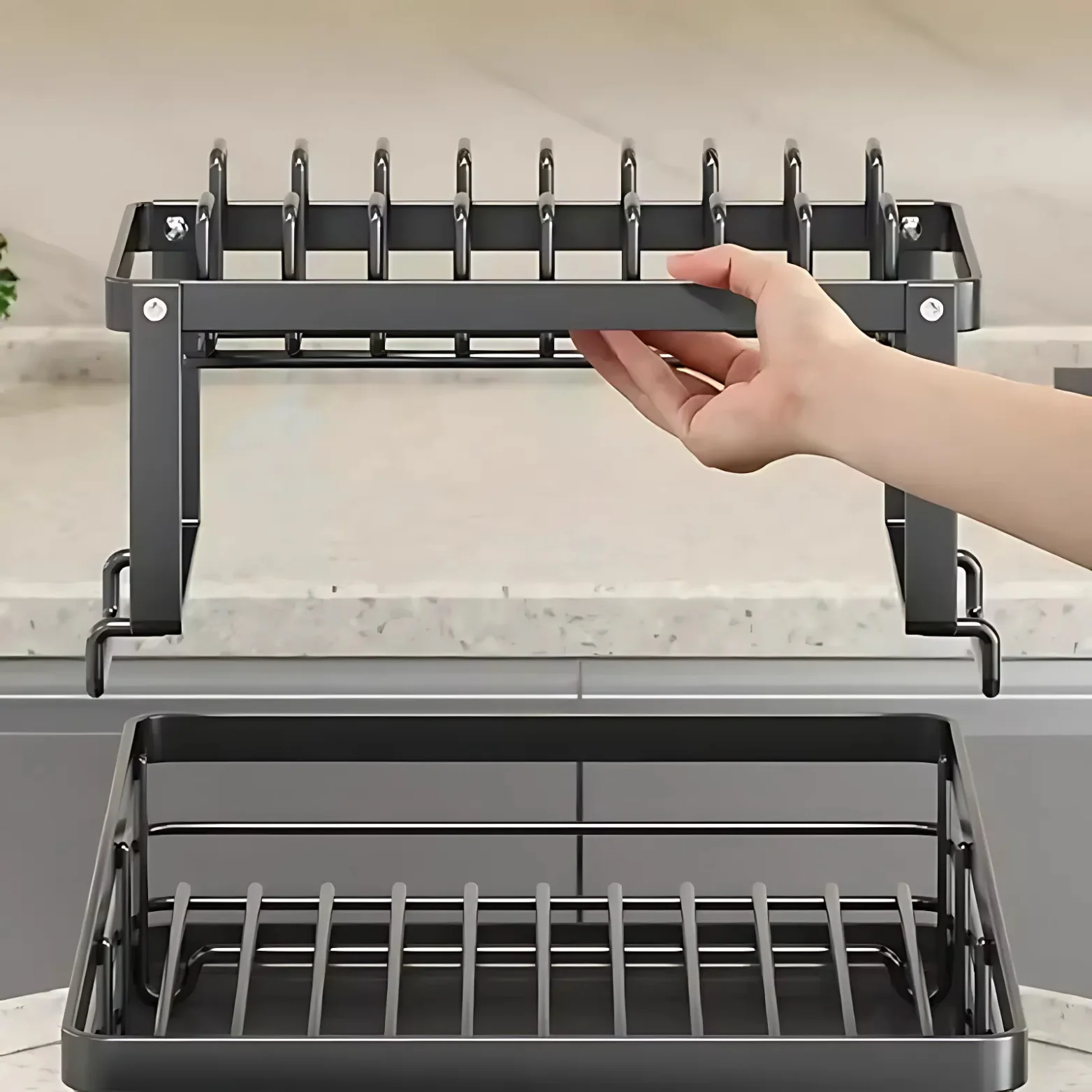 Kitchen Dish Rack 16.7" - Image 11