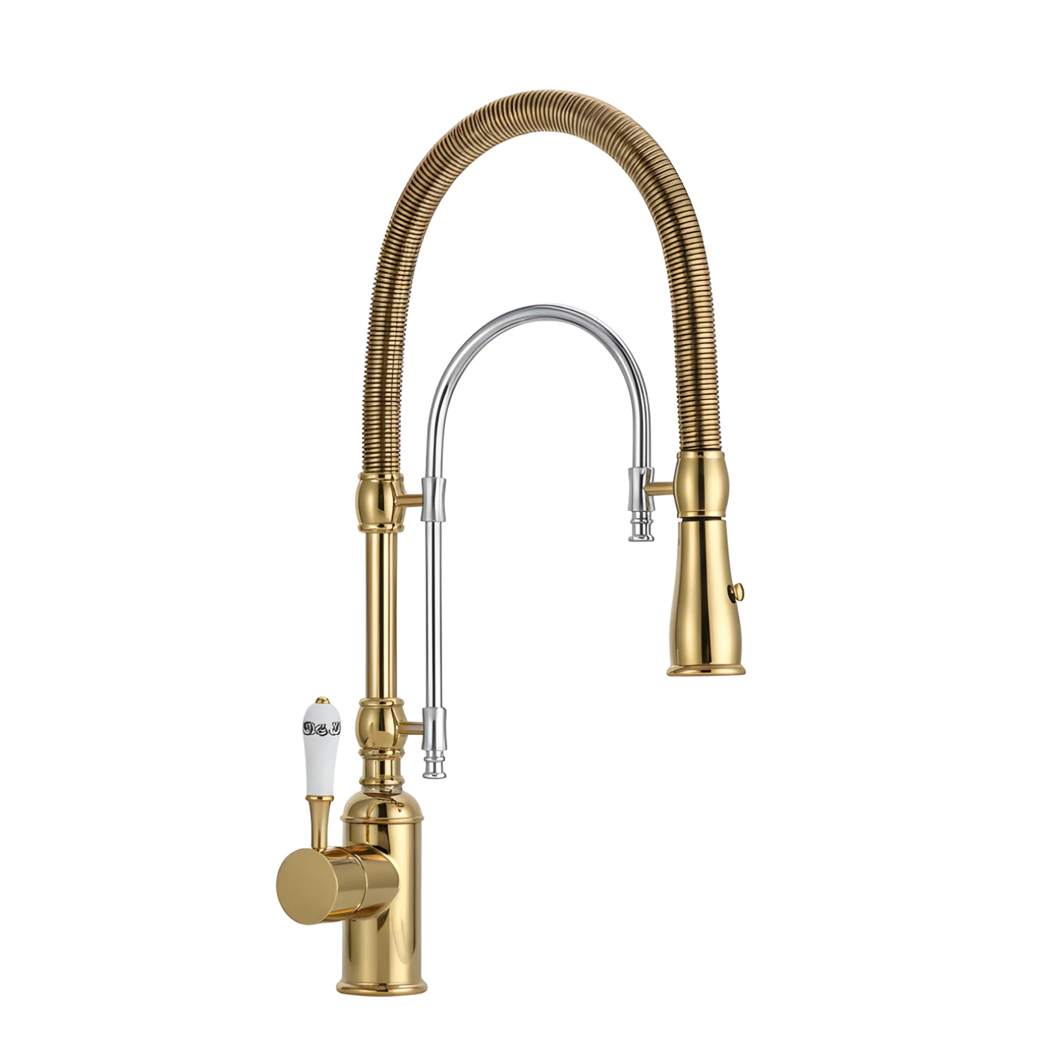 Visby - 360° Pull-Down Kitchen Faucet with Spring Spout Hot & Cold Mixer - Image 21